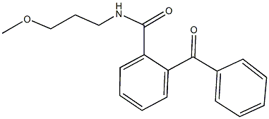 2-benzoyl-N-(3-methoxypropyl)benzamide Struktur