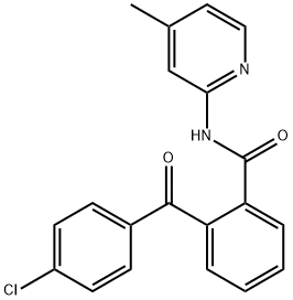 2-(4-chlorobenzoyl)-N-(4-methyl-2-pyridinyl)benzamide Struktur