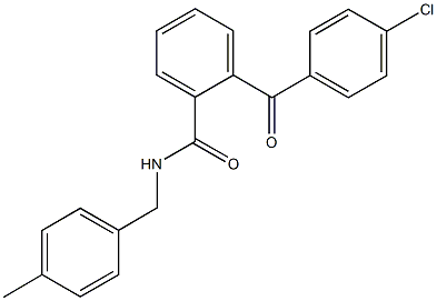 2-(4-chlorobenzoyl)-N-(4-methylbenzyl)benzamide Struktur