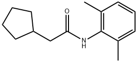 2-cyclopentyl-N-(2,6-dimethylphenyl)acetamide Struktur