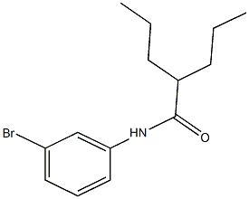 N-(3-bromophenyl)-2-propylpentanamide Struktur