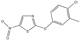 2-(4-chloro-3-methylphenoxy)-5-nitro-1,3-thiazole Struktur