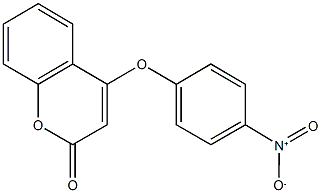 4-{4-nitrophenoxy}-2H-chromen-2-one Struktur