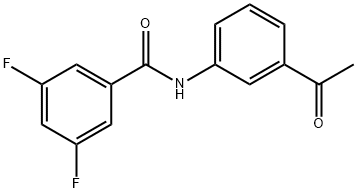 N-(3-acetylphenyl)-3,5-difluorobenzamide Struktur