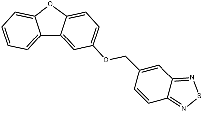 6-[(dibenzo[b,d]furan-2-yloxy)methyl]-2lambda~4~delta~2~,1,3-benzothiadiazole Struktur