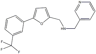 N-(3-pyridinylmethyl)-N-({5-[3-(trifluoromethyl)phenyl]-2-furyl}methyl)amine Struktur