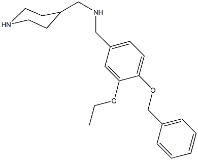 N-[4-(benzyloxy)-3-ethoxybenzyl]-N-(4-piperidinylmethyl)amine Struktur