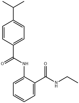 N-ethyl-2-[(4-isopropylbenzoyl)amino]benzamide Struktur