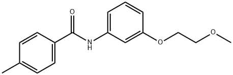 N-[3-(2-methoxyethoxy)phenyl]-4-methylbenzamide Struktur