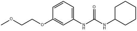 N-cyclohexyl-N'-[3-(2-methoxyethoxy)phenyl]urea Struktur