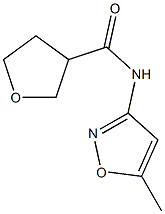 N-(5-methyl-3-isoxazolyl)tetrahydro-3-furancarboxamide Struktur