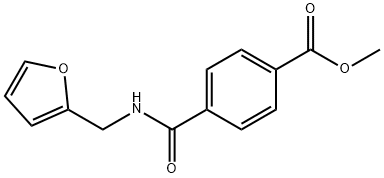 methyl 4-{[(2-furylmethyl)amino]carbonyl}benzoate Struktur