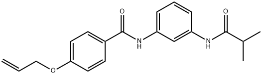 4-(allyloxy)-N-[3-(isobutyrylamino)phenyl]benzamide Struktur