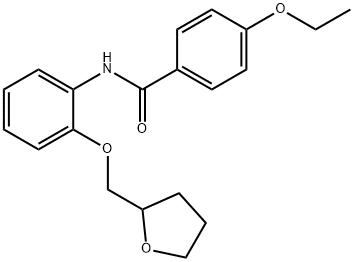 4-ethoxy-N-[2-(tetrahydro-2-furanylmethoxy)phenyl]benzamide Struktur