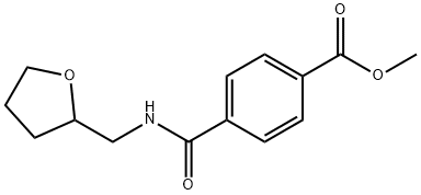 methyl 4-{[(tetrahydro-2-furanylmethyl)amino]carbonyl}benzoate Struktur