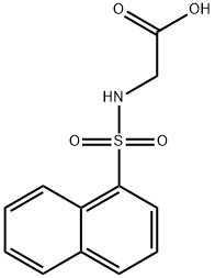 [(1-naphthylsulfonyl)amino]acetic acid Struktur