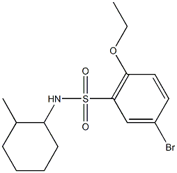 5-bromo-2-ethoxy-N-(2-methylcyclohexyl)benzenesulfonamide Struktur