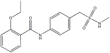 2-ethoxy-N-(4-{[(methylamino)sulfonyl]methyl}phenyl)benzamide Struktur