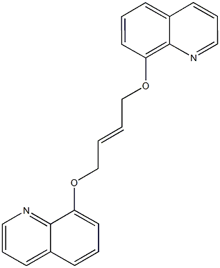 8-{[4-(8-quinolinyloxy)-2-butenyl]oxy}quinoline Struktur