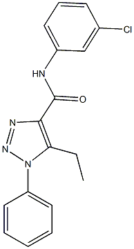 N-(3-chlorophenyl)-5-ethyl-1-phenyl-1H-1,2,3-triazole-4-carboxamide Struktur