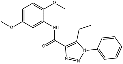 N-(2,5-dimethoxyphenyl)-5-ethyl-1-phenyl-1H-1,2,3-triazole-4-carboxamide Struktur