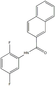 N-(2,5-difluorophenyl)-2-naphthamide Struktur