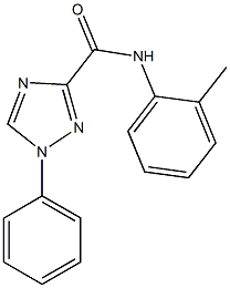 N-(2-methylphenyl)-1-phenyl-1H-1,2,4-triazole-3-carboxamide Struktur