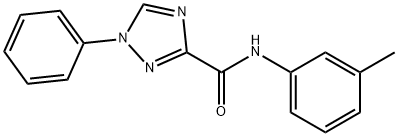 N-(3-methylphenyl)-1-phenyl-1H-1,2,4-triazole-3-carboxamide Struktur