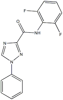 N-(2,6-difluorophenyl)-1-phenyl-1H-1,2,4-triazole-3-carboxamide Struktur