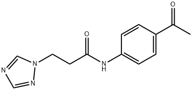 N-(4-acetylphenyl)-3-(1H-1,2,4-triazol-1-yl)propanamide Struktur