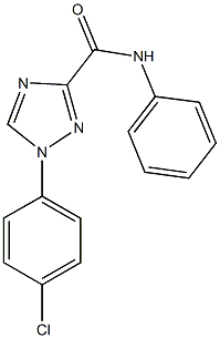 1-(4-chlorophenyl)-N-phenyl-1H-1,2,4-triazole-3-carboxamide Struktur