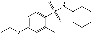 N-cyclohexyl-4-ethoxy-2,3-dimethylbenzenesulfonamide Struktur