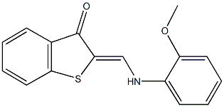 2-[(2-methoxyanilino)methylene]-1-benzothiophen-3(2H)-one Struktur