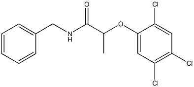 N-benzyl-2-(2,4,5-trichlorophenoxy)propanamide Struktur