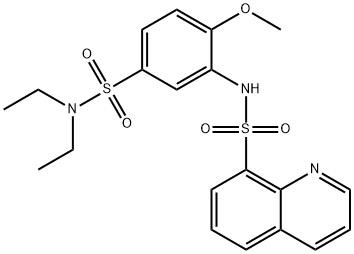 N-{5-[(diethylamino)sulfonyl]-2-methoxyphenyl}-8-quinolinesulfonamide Struktur