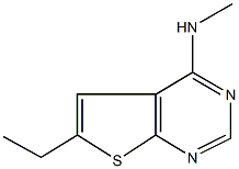 6-ethyl-N-methylthieno[2,3-d]pyrimidin-4-amine Struktur