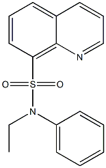 N-ethyl-N-phenyl-8-quinolinesulfonamide Struktur