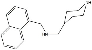 N-(1-naphthylmethyl)-N-(4-piperidinylmethyl)amine Struktur