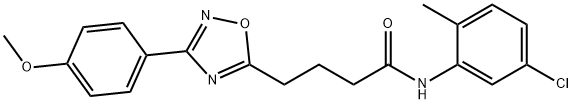 N-(5-chloro-2-methylphenyl)-4-[3-(4-methoxyphenyl)-1,2,4-oxadiazol-5-yl]butanamide Struktur