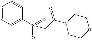 2-(4-morpholinyl)-2-oxoethyl phenyl sulfone Struktur