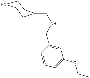 N-(3-ethoxybenzyl)-N-(4-piperidinylmethyl)amine Struktur