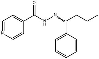 N'-(1-phenylbutylidene)isonicotinohydrazide Struktur