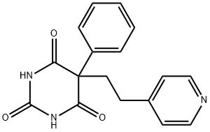 5-phenyl-5-[2-(4-pyridinyl)ethyl]-2,4,6(1H,3H,5H)-pyrimidinetrione Struktur