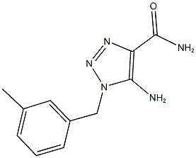 5-amino-1-(3-methylbenzyl)-1H-1,2,3-triazole-4-carboxamide Struktur