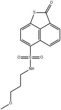 N-(3-methoxypropyl)-2-oxo-2H-naphtho[1,8-bc]thiophene-6-sulfonamide Struktur