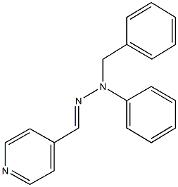 isonicotinaldehyde benzyl(phenyl)hydrazone Struktur