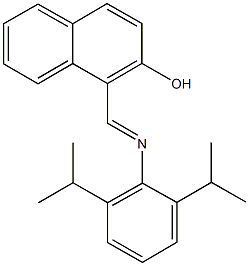 1-{[(2,6-diisopropylphenyl)imino]methyl}-2-naphthol Struktur