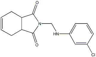 2-[(3-chloroanilino)methyl]-3a,4,7,7a-tetrahydro-1H-isoindole-1,3(2H)-dione Struktur