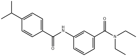 N,N-diethyl-3-[(4-isopropylbenzoyl)amino]benzamide Struktur