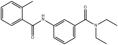 N-{3-[(diethylamino)carbonyl]phenyl}-2-methylbenzamide Struktur